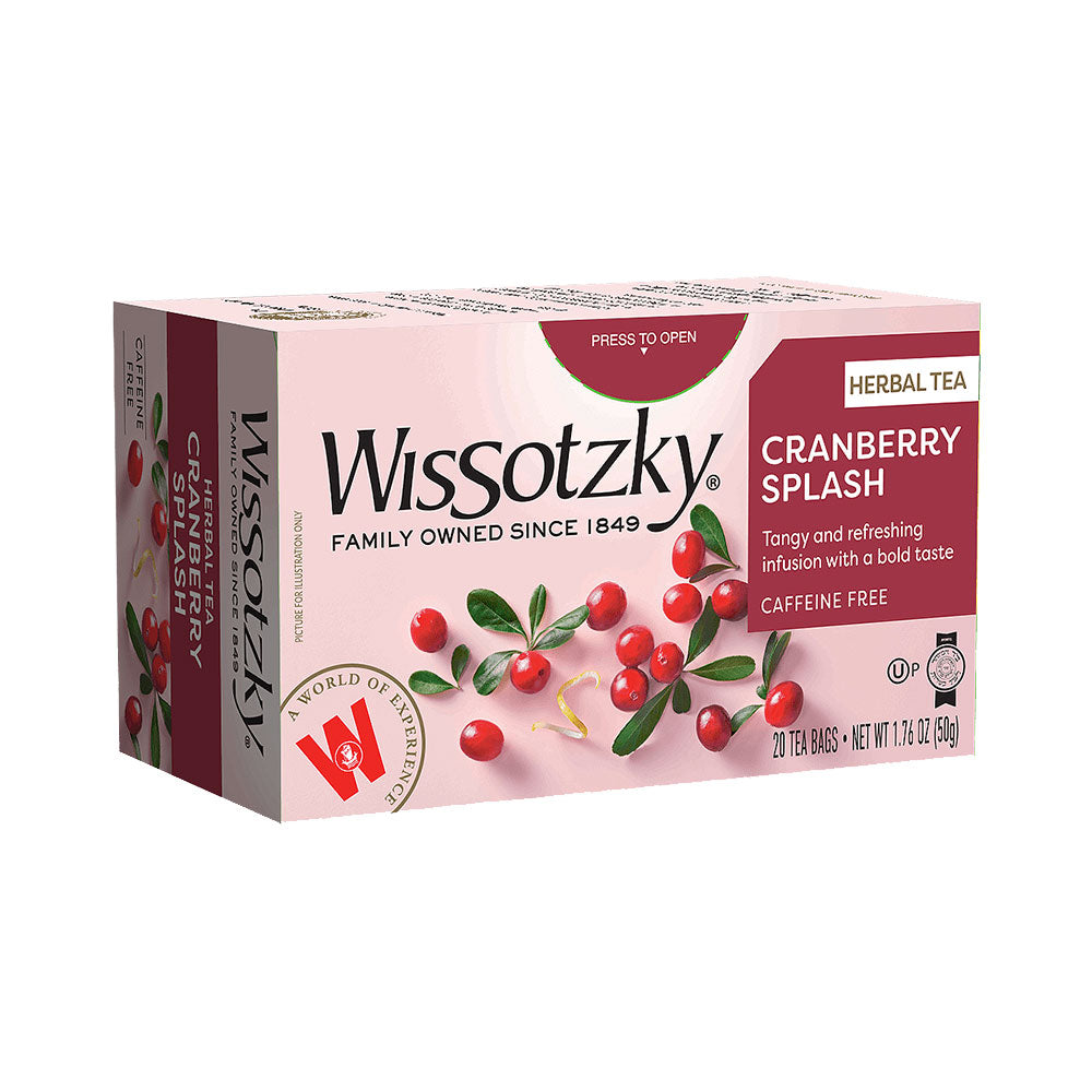 Wissotzky Cranberry Splash Herbal Tea 20 Bags