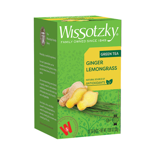 Wissotzky Ginger Lemongrass Green Tea 20 bags