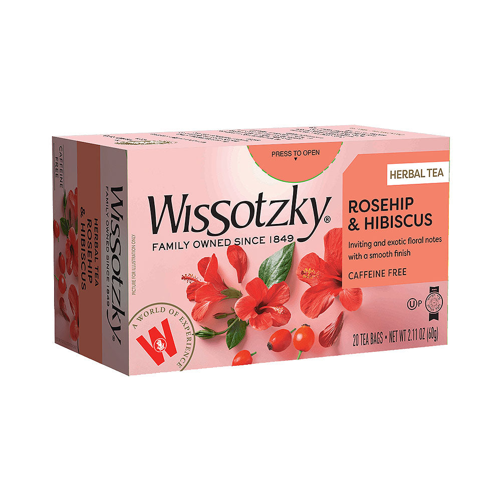 Wissotzky Rosehip Hibiscus Herbal Tea 20 bags